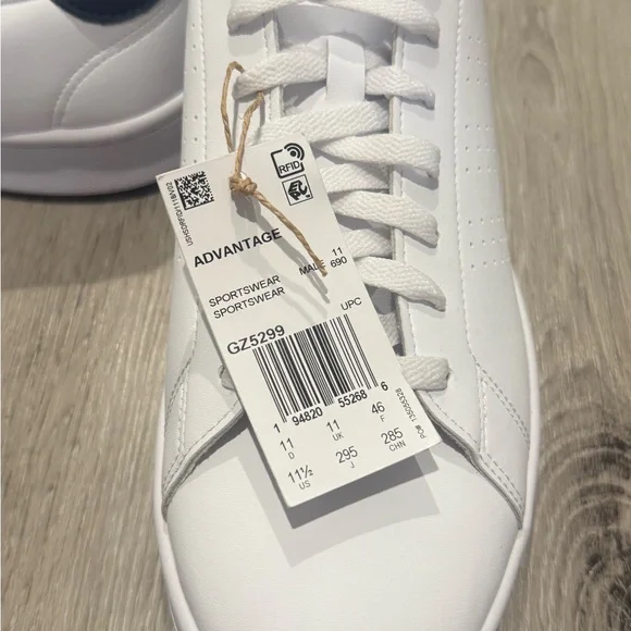 Adidas Advantage 2.0 Men's White Sneakers - Picture 5 of 5